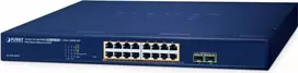 Valdomas jungiklis PLANET GS-2210-16P2S 16 prievadų 10/100/1000T PoE 240W