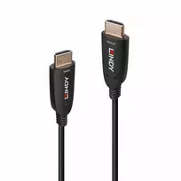 Lindy 60 m Fibro-optinis hibridinis HDMI 8K60 laidas, 60 m, HDMI A tipo (standartinis), HDMI A tipo (standartinis), 48Gbit/s, juodas
