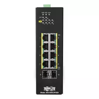 Tripp Lite NGI-S08C2POE8 Valdomas gigabitinis Ethernet komutatorius su PoE (8 prievadai, 10/100/1000, juodas)