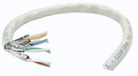 Intellinet tinklo kabelis Cat6, 23 AWG, vientisa viela, 305 m, pilka, varis, S/FTP, dėžė