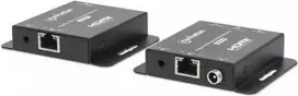 Manhattan 4K HDMI per Ethernet ilgintuvas, 4K@30Hz iki 40m, 1080p@60Hz iki 70m per Cat6, siųstuvas ir imtuvas, PoC, juoda, 3 metų garantija