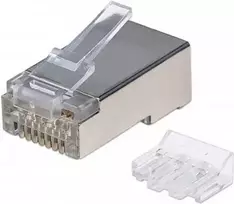 Intellinet RJ45 moduliniai kištukai, Cat6A, STP, 3 kontaktų, kietai vielai, 15 µ auksuoti kontaktai, 90 vnt. pakuotėje