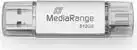 USB atmintinė MediaRange 512GB USB 3.2 Gen 1 USB-A USB-C MR940-1