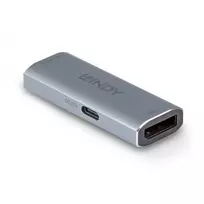 Lindy DisplayPort 1.4 kartotuvas, 7680 x 4320 pikselių, AV kartotuvas, 40 m, laidinis, sidabrinis