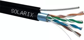 Tinklo kabelis Solarix SXKD-5E-FTP-PE-SAM RJ45 CAT5E 305 m juodas