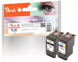 Peach Multi Pack suderinamas su Canon PG-575XL, CL-576XL, didelės talpos (XL), juoda, purpurinė, geltona, žydra, 16 ml, 14 ml, 2 vnt., kelių spalvų rinkinys