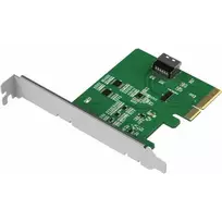 ICY DOCK EXLink MB408A5 MCIO 4i į PCIe 5.0 x4 adapteris su Redriver