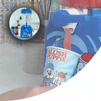 FIZZ CREATIONS Fizz SlushPuppie 1L Blue with Tap Slushie Maker