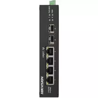 Hikvision Pro Series DS-3T0506HP-E/HS Unmanaged PoE Switch, 6-Port, 4 PoE, 60W Budget