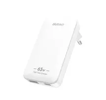 Dudao A65Q GaN 65W Travel Charger USB-A / USB-C PD Ultra-Thin EU/US - White