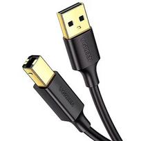 Ugreen US135 USB 2.0 A-B do drukarki, pozłacany, 1m czarny 20846