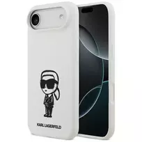 KARL LAGERFELD Silicone Case Karl Sketch & Logo MagSafe for iPhone 13 Pro Max White