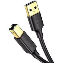 Ugreen US135 USB 2.0 A-B do drukarki, pozłacany, 2m czarny 20847