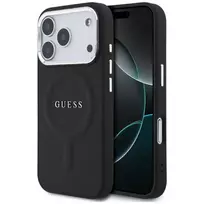 Guess Classic Logo MagSafe Dėklas, skirtas iPhone 15 Pro Max, juodas