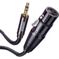 Ugreen AV182 Kabel XLR do jack 3.5mm AUX 1m czarny 20763
