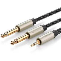 Ugreen TRS 3.5 mm do 2x TS - 1m szary 10613
