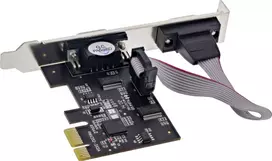 Longshine LCS-6321M PCI Express x1 2-Port RS232 Serial I/O Card su žemo profilio laikikliu