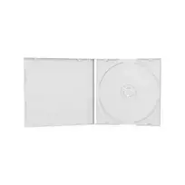 MEDIARANGE Slim Jewel Case for Storage CD - 10 Pack, Transparent