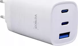 Verico Mojo 65W GaN 3 USB Charger 65 W Wall Outlet Output Current Max 3250 mA