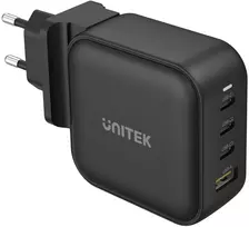 UNITEK GaN 4-Port Charger 100W PD 3.0 QC 3.0 Black