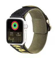 Dux Ducis Strap (Outdoor Version) Nylon Band for Apple Watch Ultra, SE, Series 9, 8, 7, 6, 5, 4, 3, 2, 1 (49, 45, 44, 42 mm) - Geltona