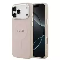 Guess Apple iPhone 17 Pro Silicone Case with MagSafe Classic Logo Pink