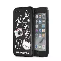 Karl Lagerfeld Apple iPhone 7/8/SE2020 Pins Hard Case Black