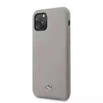 Mercedes-Benz Apple iPhone 11 Pro Liquid Silicone Case Grey