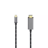 Hama USB-C į HDMI laidas 4K 1,5 m juodas