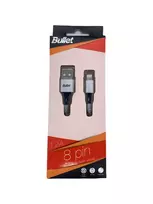 BULLET Lightning to USB-A laidas 1m, 2,4A Baltas