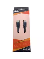 BULLET USB-C į USB-C laidas 1m, 2,4A Juodas