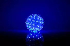 iLike Bumba ar puķēm RS-208 50LED D-11cm Blue