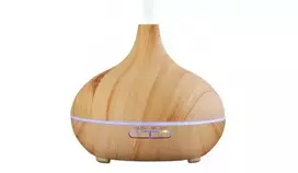 IVY D1 3-in-1 Aroma Diffuser - Humidifier - 10W Night Atmosphere Lamp 17cm / 500ml Light Wood