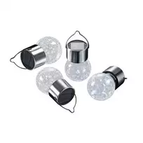 Elight Garden Decor Solar IP65 LED Solo Lantern Hanging Bulb Style (9x6cm) su tamsos jutikliu