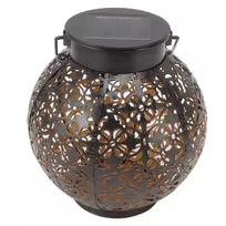Elight Garden Decor Solar IP65 LED Retro Lantern Shape Hanging Lamp (15x15cm) with Dark Sensor