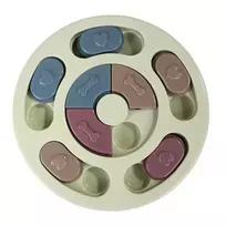 iLike Dog Treat Puzzle Feeder diam. 24 cm Interaktyvus Lėto Valgymo Žaislas Treniruotėms Įvairiaspalvis