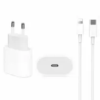 DCO IP12 20W PD Type-C Plug Fast Charger with Lightning Cable A234 White