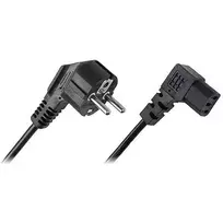 CP Maitinimo laidas Universal Euro/IEC C13 Standartas 3Kištukai 3m Juodas
