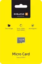 Evelatus MicroSDXC 64GB Class 10 UHS-I U1 V10 Memory Card 60MB/s Read 20MB/s Write