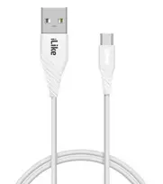 iLike įkrovimo laidas Type-C ICT01 Baltas