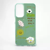 iLike Samsung Galaxy A15 Epoxy Cartoon Cover Light Green