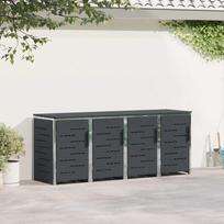 Atliekų dėžės saugojimas for 4 Bins 240L Nerūdijantis plienas