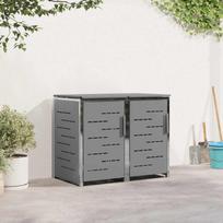 Atliekų dėžės saugojimas for 2 Bins 240L Nerūdijantis plienas