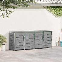 Atliekų dėžės saugojimas for 4 Bins 240L Nerūdijantis plienas