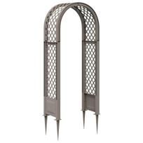 Rožių arka su spygliais Pilka 97 x 43 x 218 cm PP