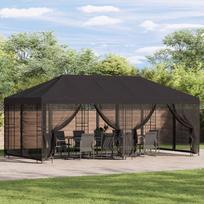 Paviljonas su šoninėmis sienelėmis 6 x 3 m Antracito