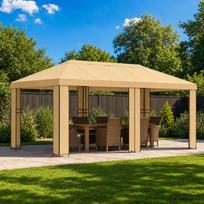 Sodo Paviljonas 6 x 3 m Kreminė Poliesteris ir plienas 190