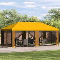Paviljonas su šoninėmis sienelėmis 6 x 3 m Geltona