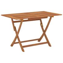 vidaXL Sulankstomas sodo stalas, 120x70x75cm, eukalipto masyvas
