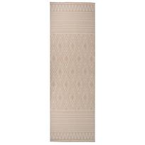 vidaXL Lauko kilimėlis, rudos spalvos, 80x250cm, plokščio pynimo